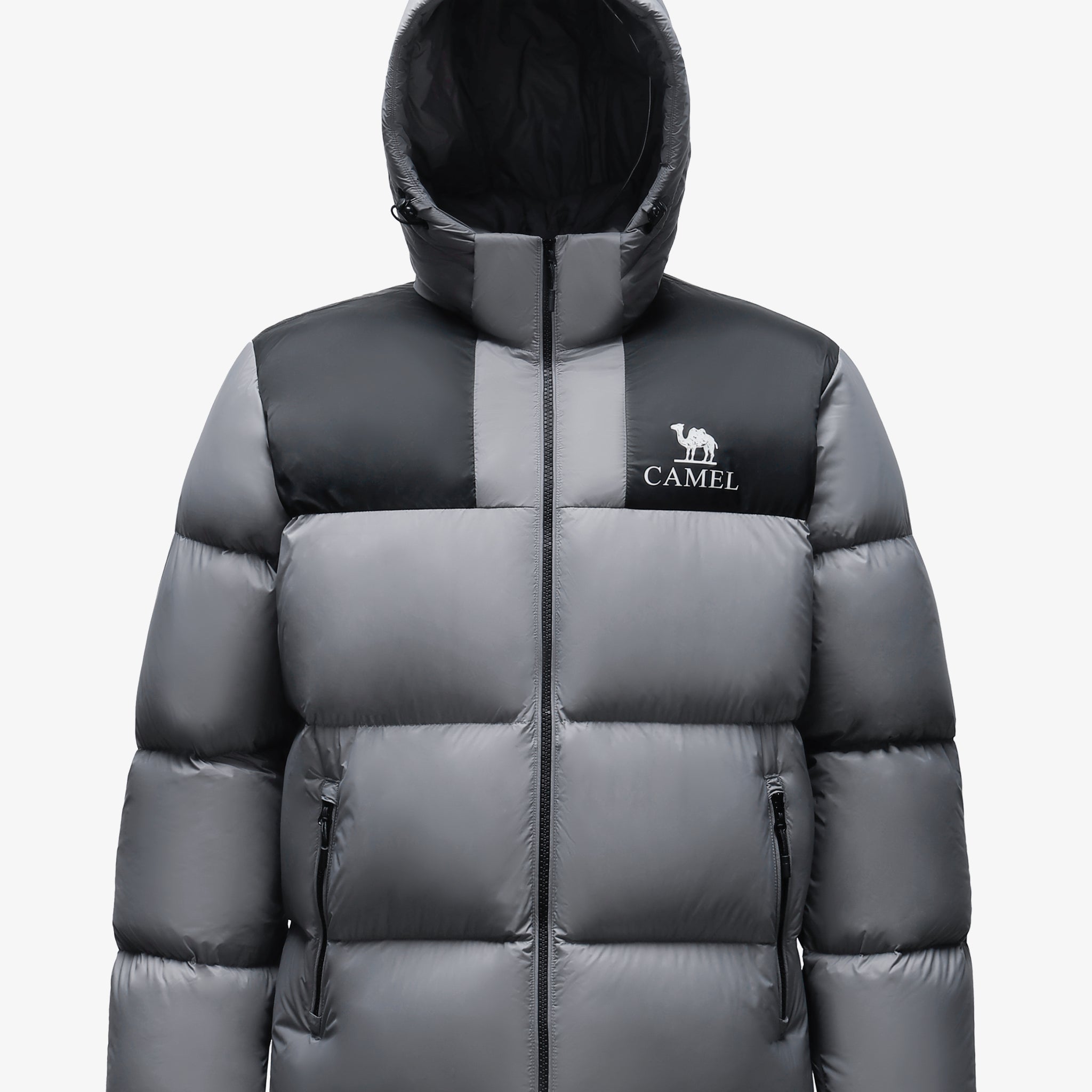 Colorblock Puffer Down Jacket