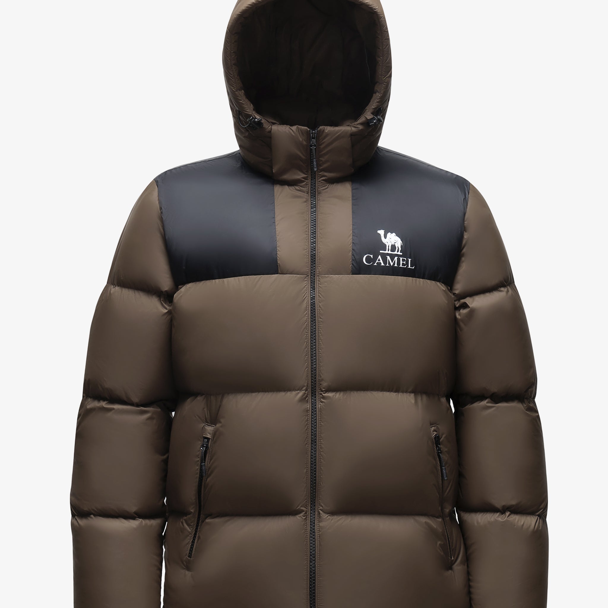 Colorblock Puffer Down Jacket