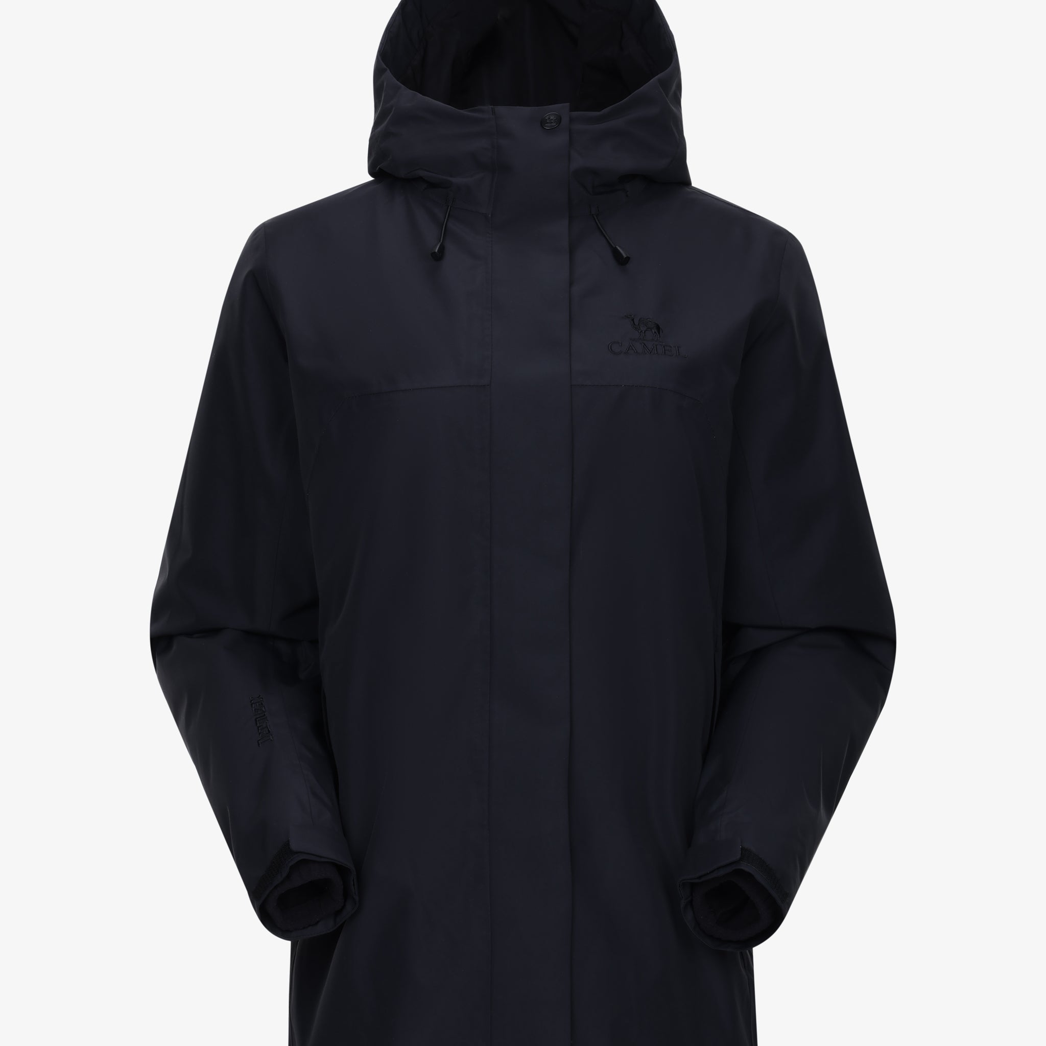 Camel Women’s Arctic Sentinel Elite Toray Dermizax® 3-in-1 Jacket in black, featuring waterproof shell and thermal fleece