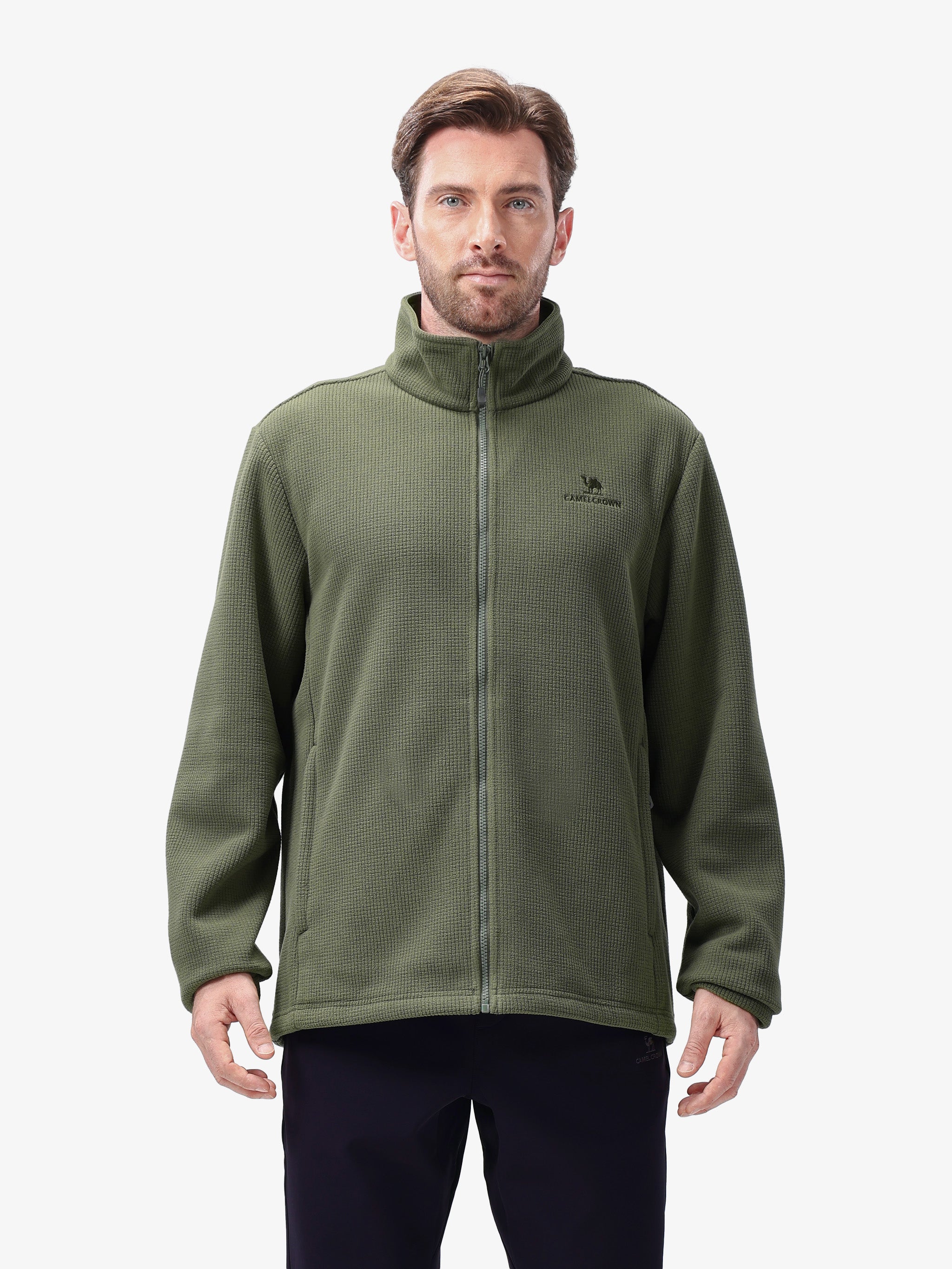 CAMEL Men's Hooded Fleece Jacket - Z16CA6B010-lv4