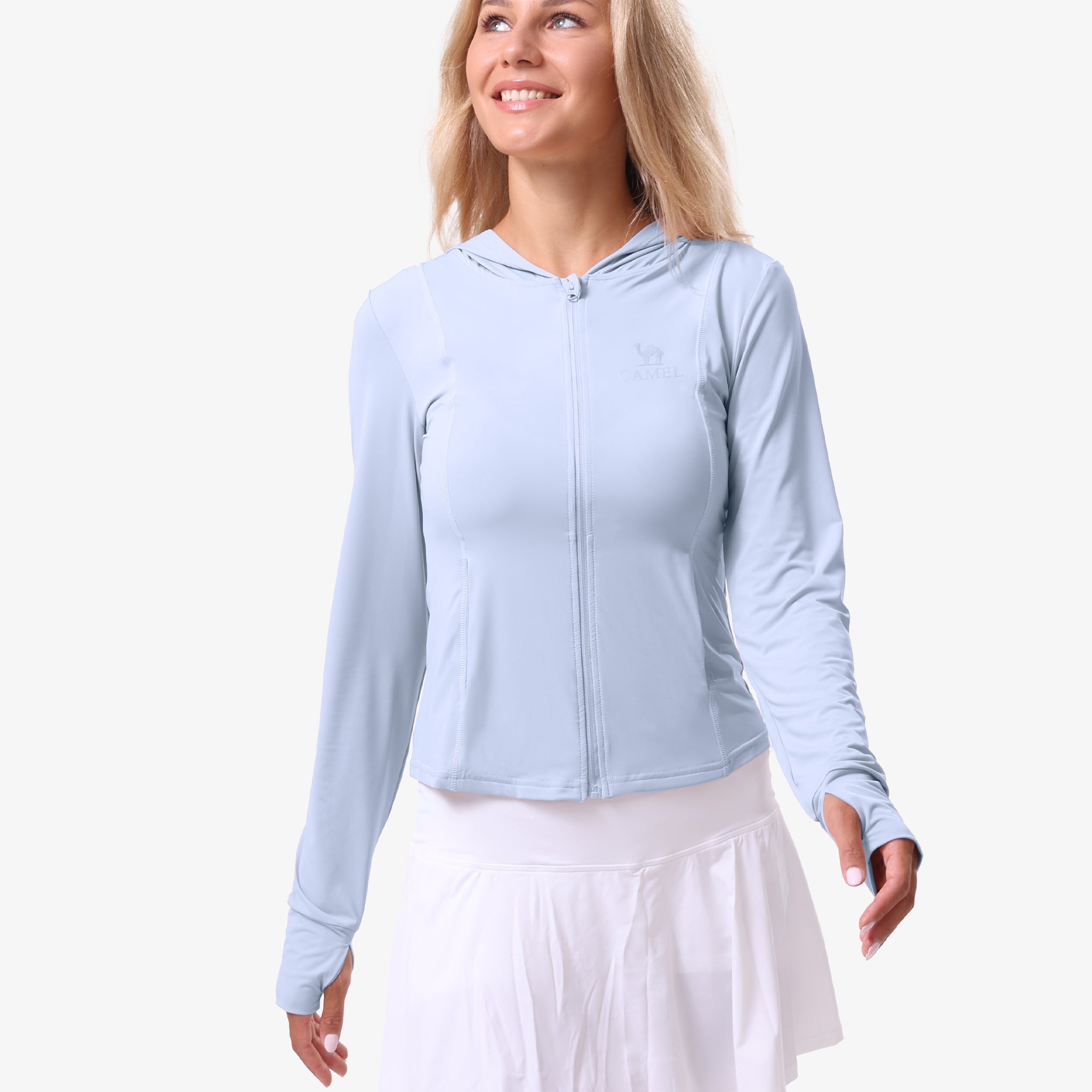 Women's UPF 50+ Crop Hooded Sun Jacket