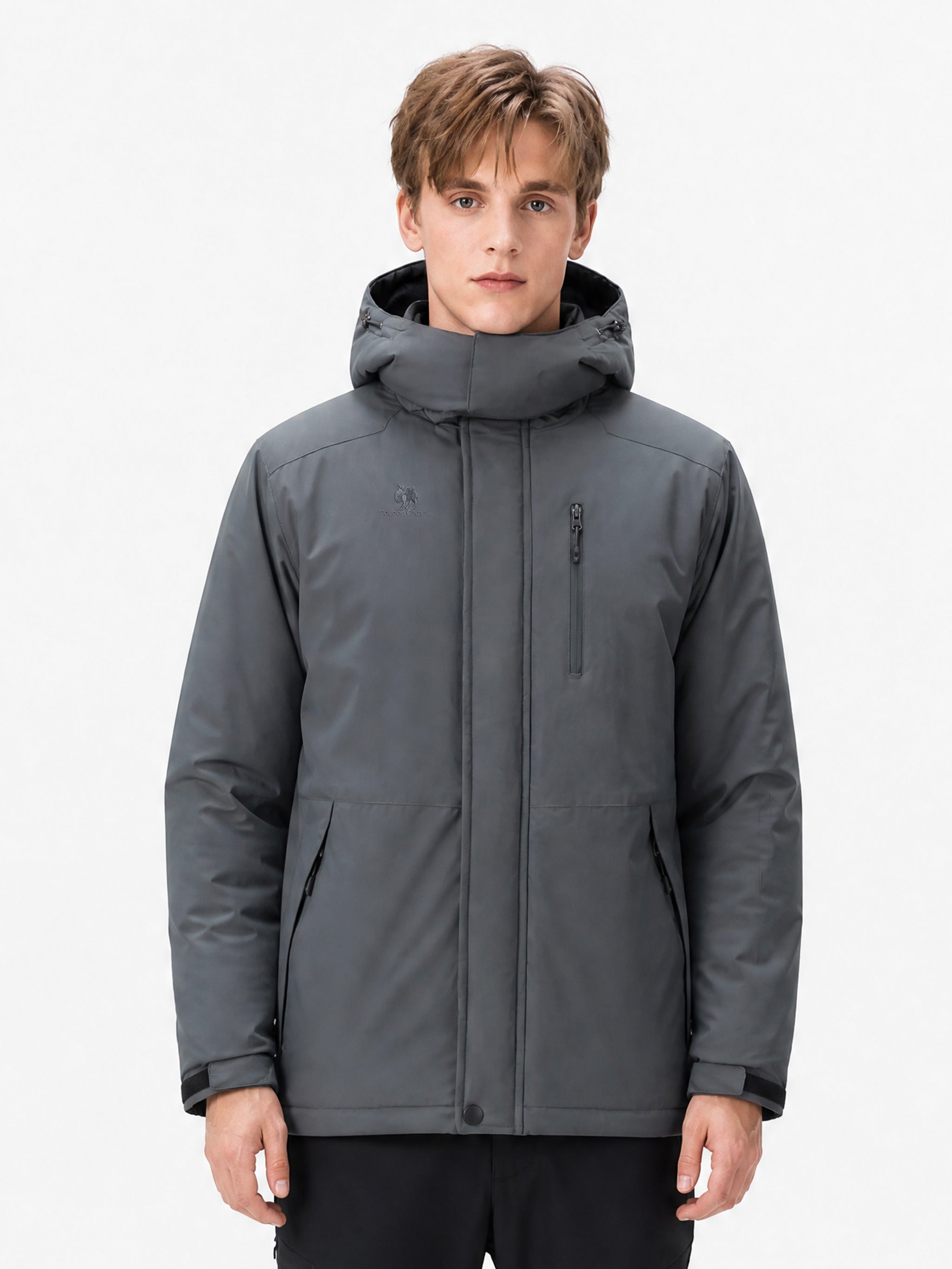 CAMEL Men's Padded Outdoor Jacket - ZA12264556H-hui5