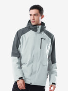 Front view of Camel Crown Men’s Arctic Sentinel Paneled 3-in-1 Jacket, waterproof, breathable, anti-static fleece, adaptable