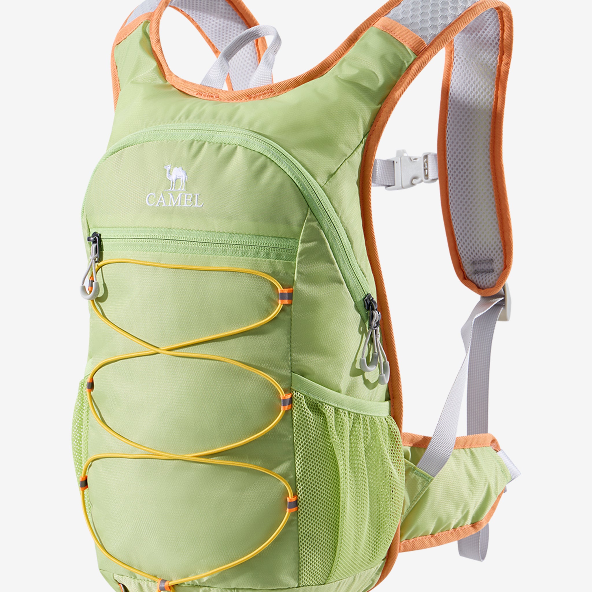 Camel 10L Ultralight Cycling Backpack in Green color, built for cycling urban use with lightweight and utility gear loops