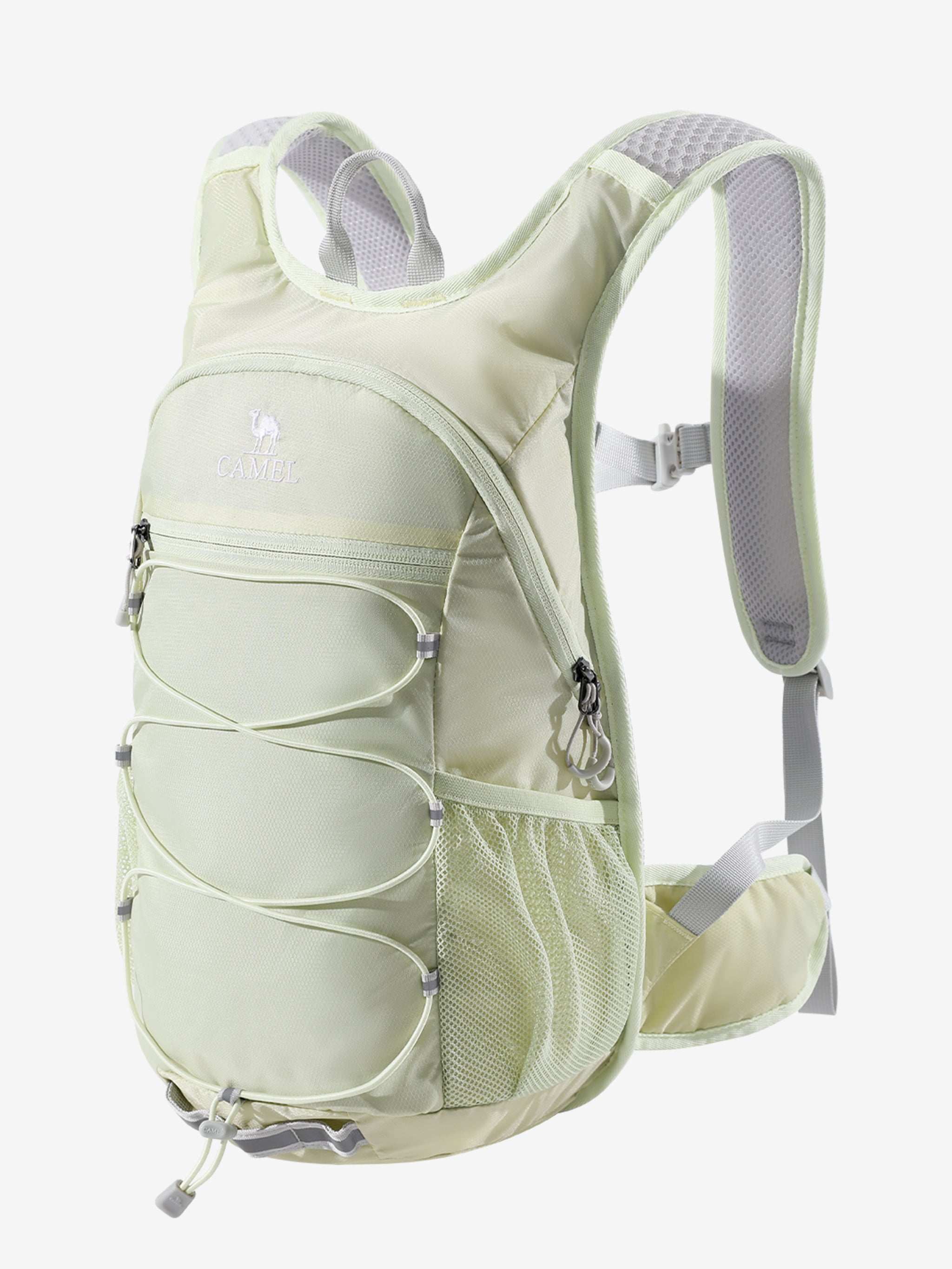 Camel 10L Ultralight Cycling Backpack in Mint color, built for cycling urban use with lightweight and utility gear loops