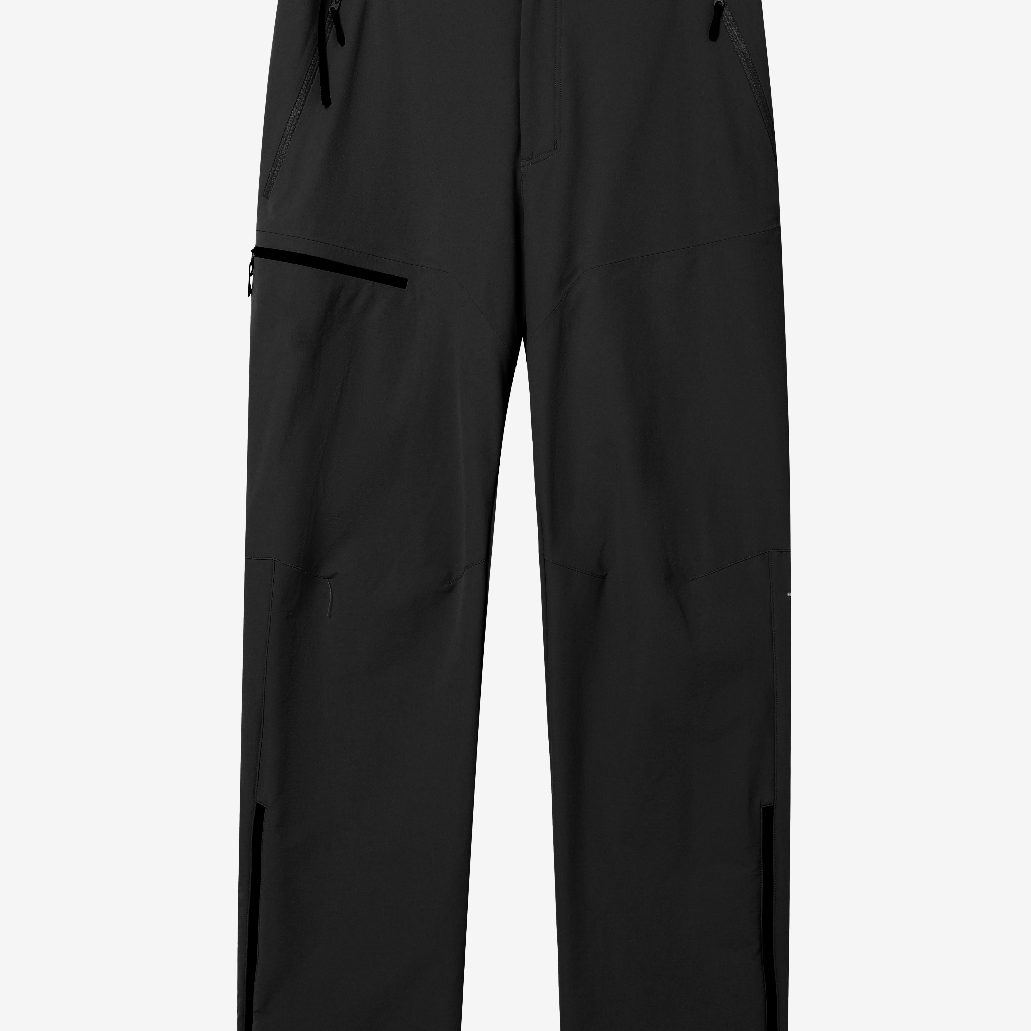 Camel Cordura® Softshell Pants in black color, built for hiking with water resistant softshell fabric and stretch fit