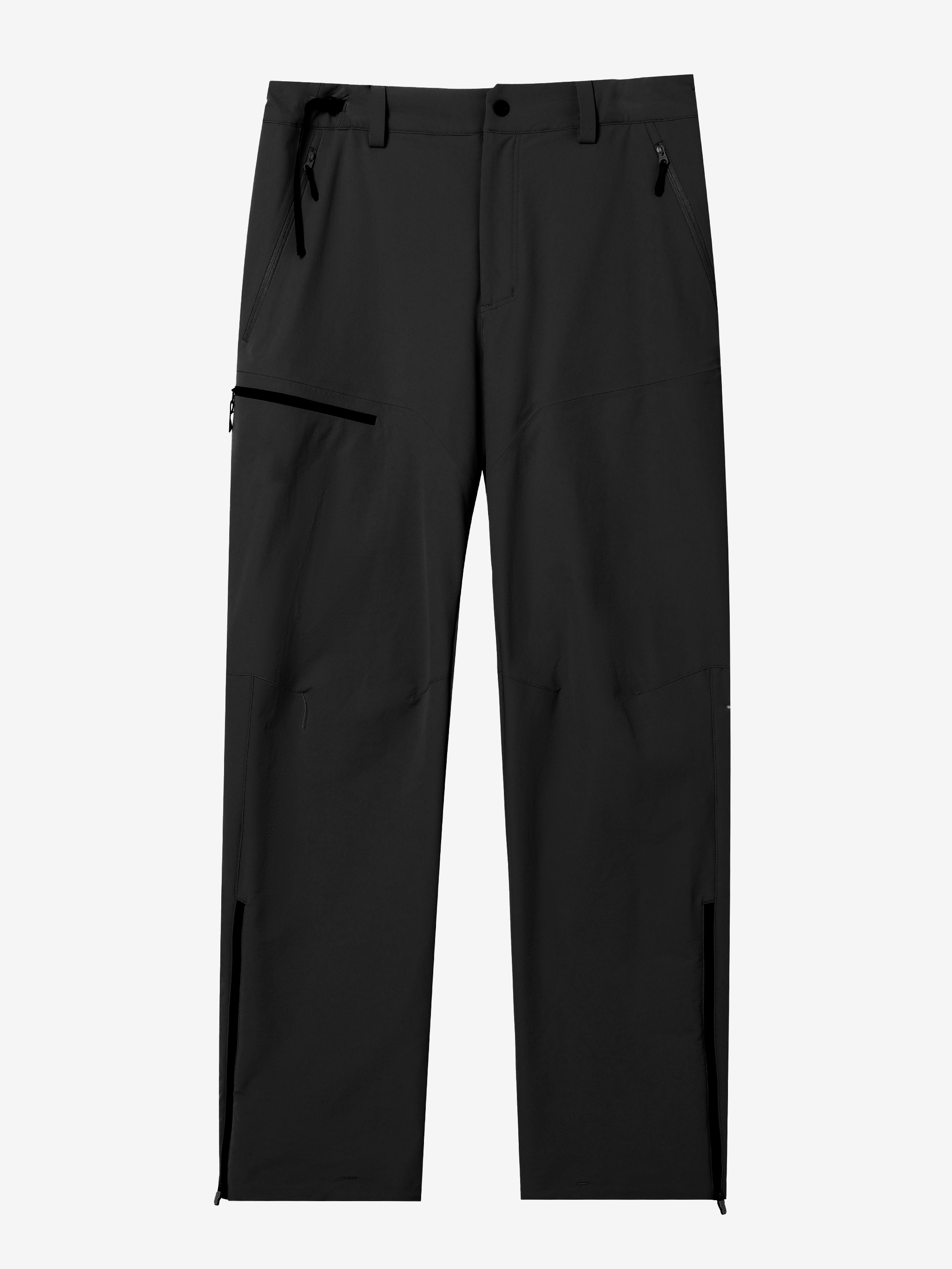 Camel Cordura® Softshell Pants in black color, built for hiking with water resistant softshell fabric and stretch fit