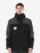 Front view of Camel Crown Men’s Arctic Sentinel Pro 3-in-1 Jacket, high waterproof, detachable fleece liner, outdoor hiking