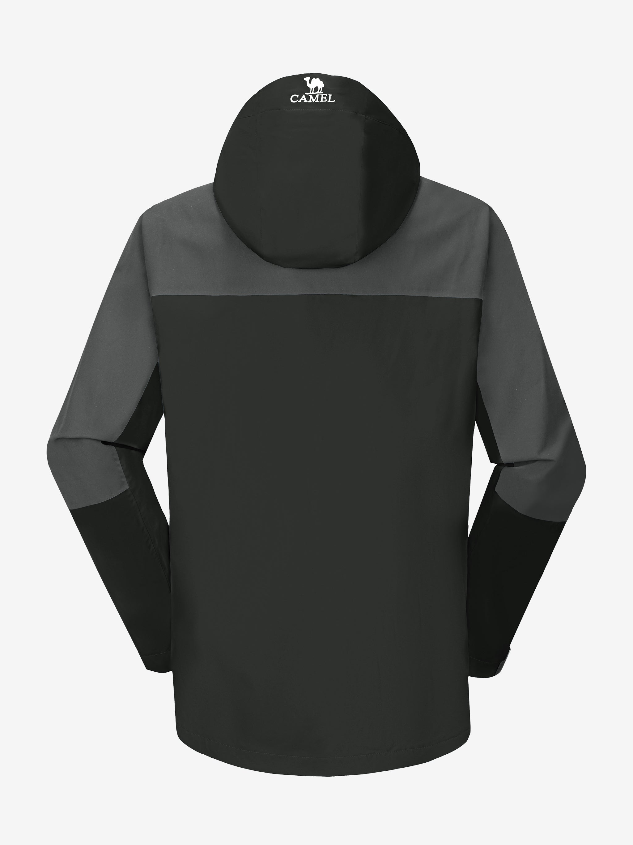 Back view of Camel Crown Men’s Arctic Sentinel Pro 3-in-1 Jacket, high waterproof, detachable fleece liner, outdoor hiking