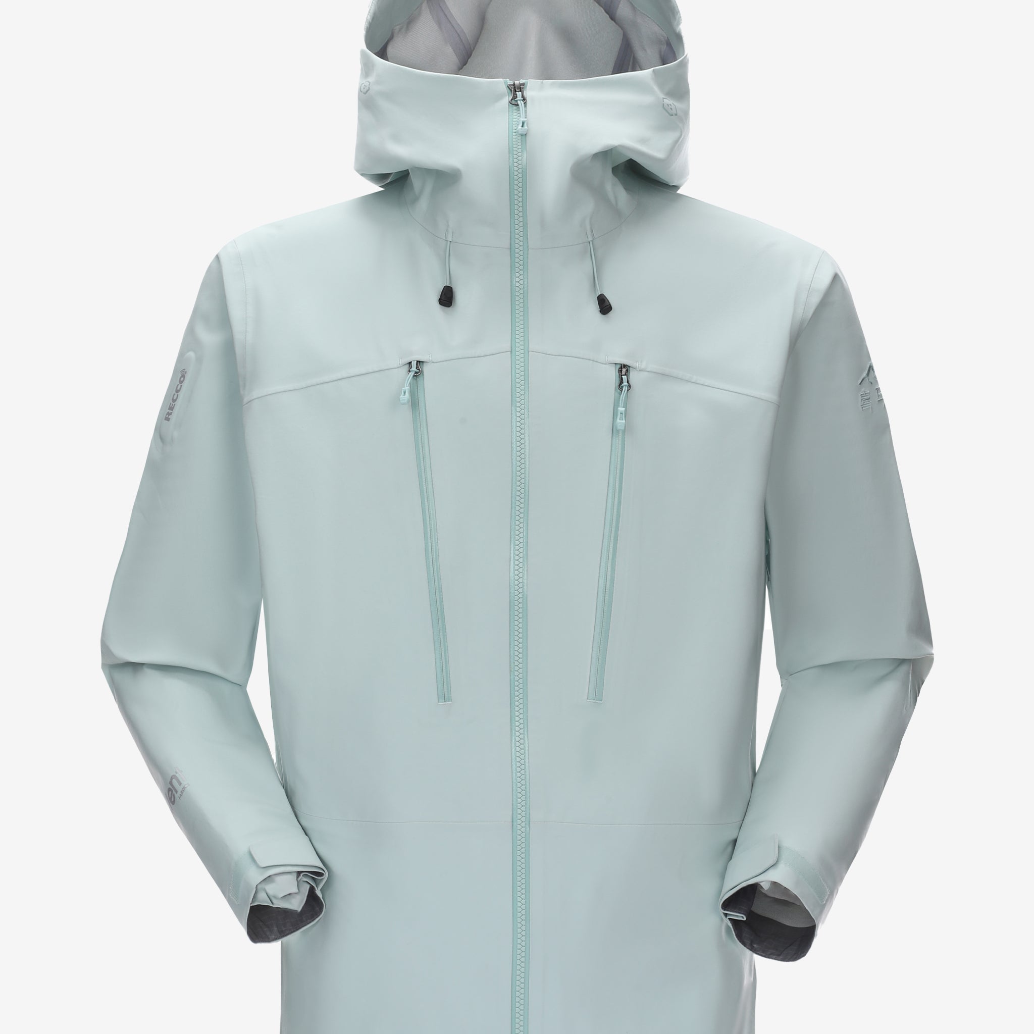 Camel Interstellar Traverse eVent® Outdoor Jacket in mint color, performance alpine hardshell with RECCO reflector