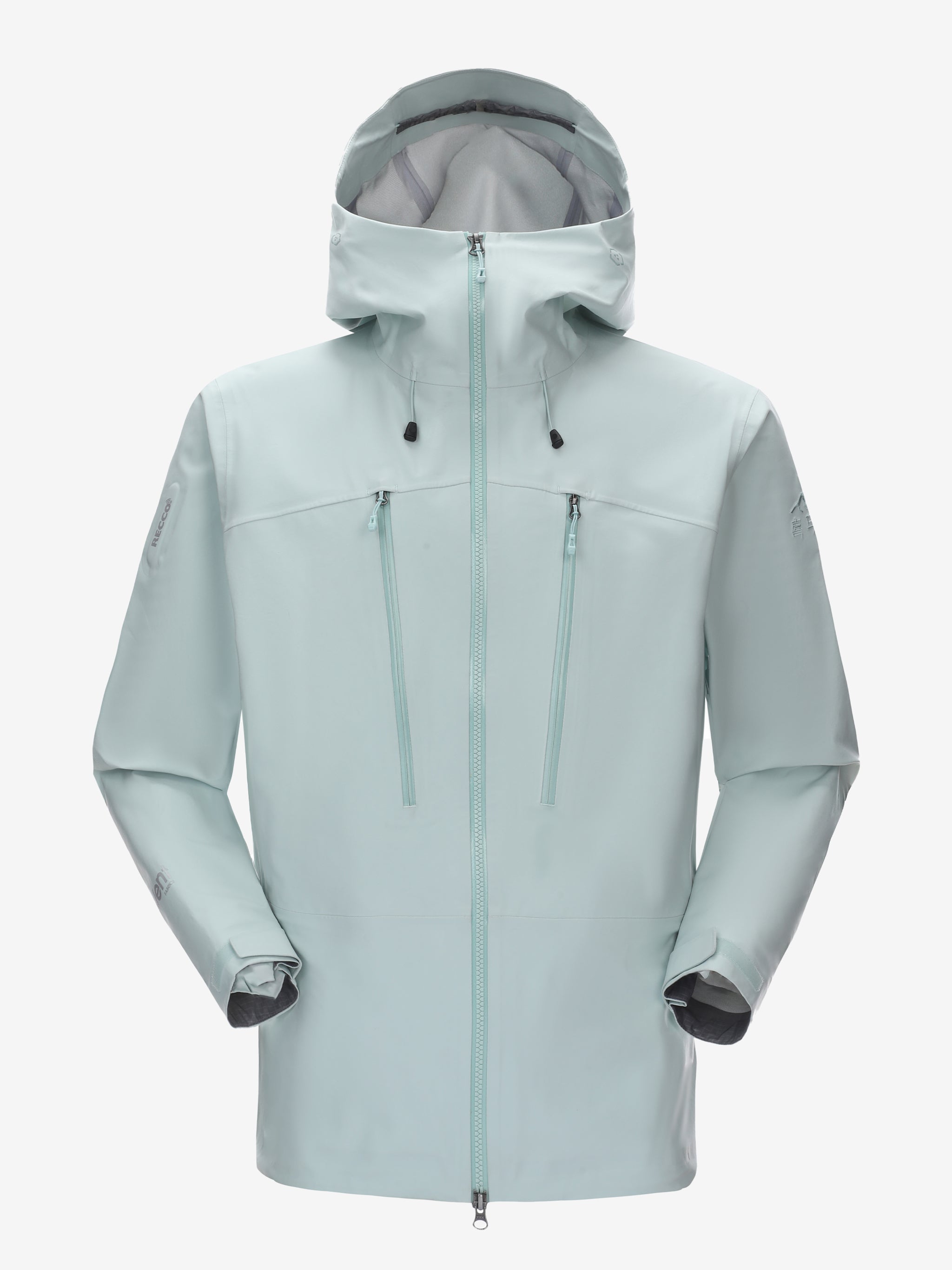 Camel Interstellar Traverse eVent® Outdoor Jacket in mint color, performance alpine hardshell with RECCO reflector