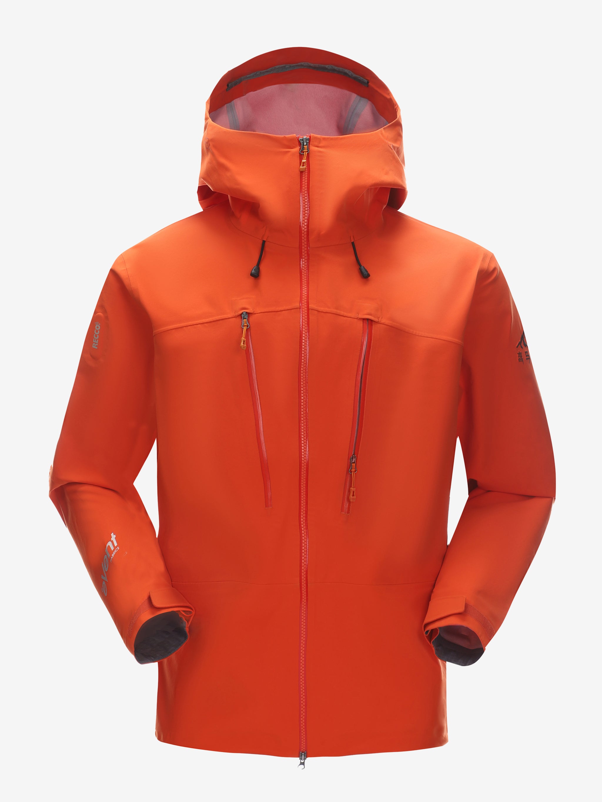 Camel Interstellar Traverse eVent® Outdoor Jacket in orange color, performance alpine hardshell with RECCO reflector