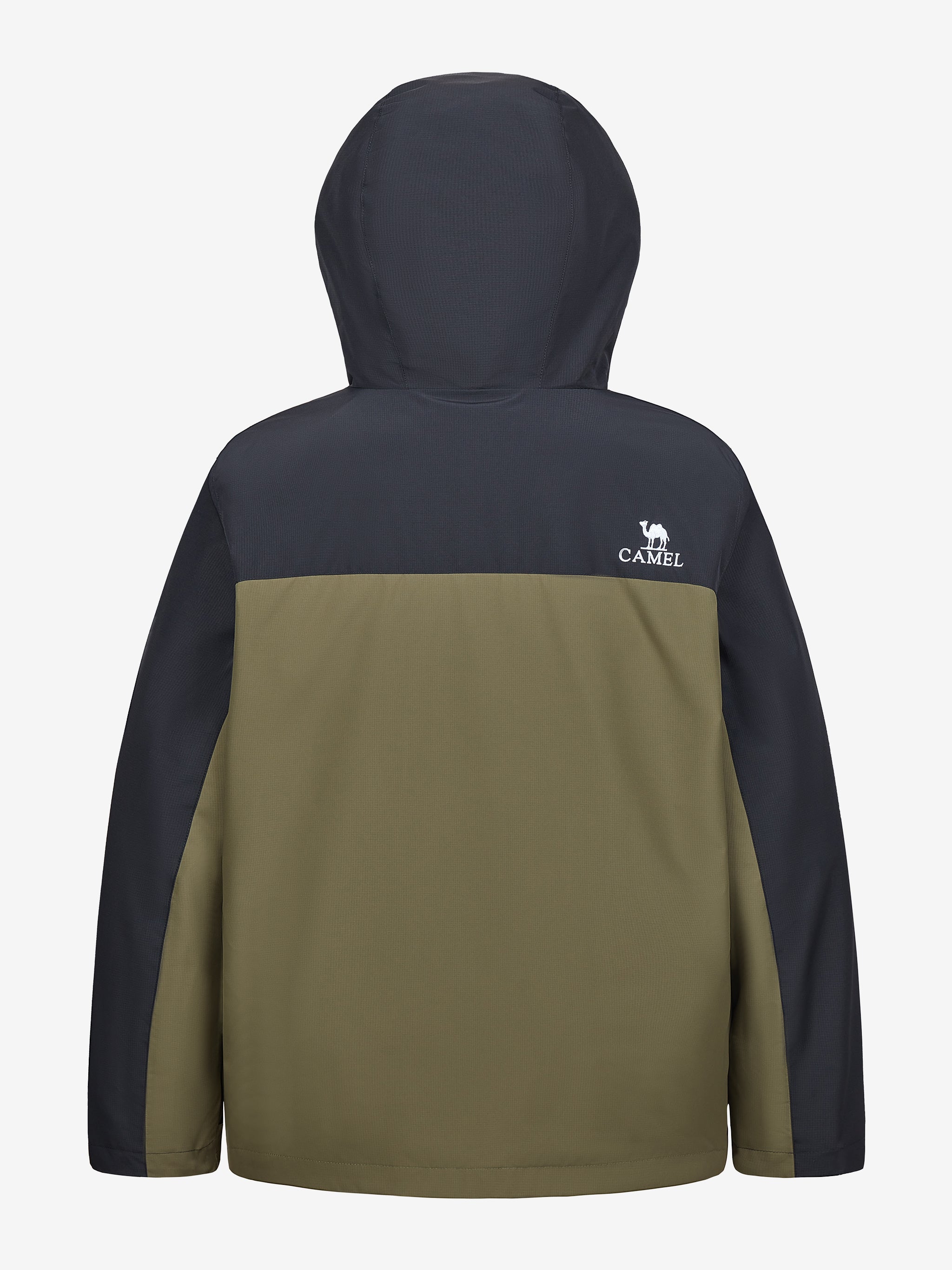 Back view of Camel Men’s Arctic Sentinel 3-in-1 Jacket Chest Pocket delivering waterproof, breathable, thermal performance.