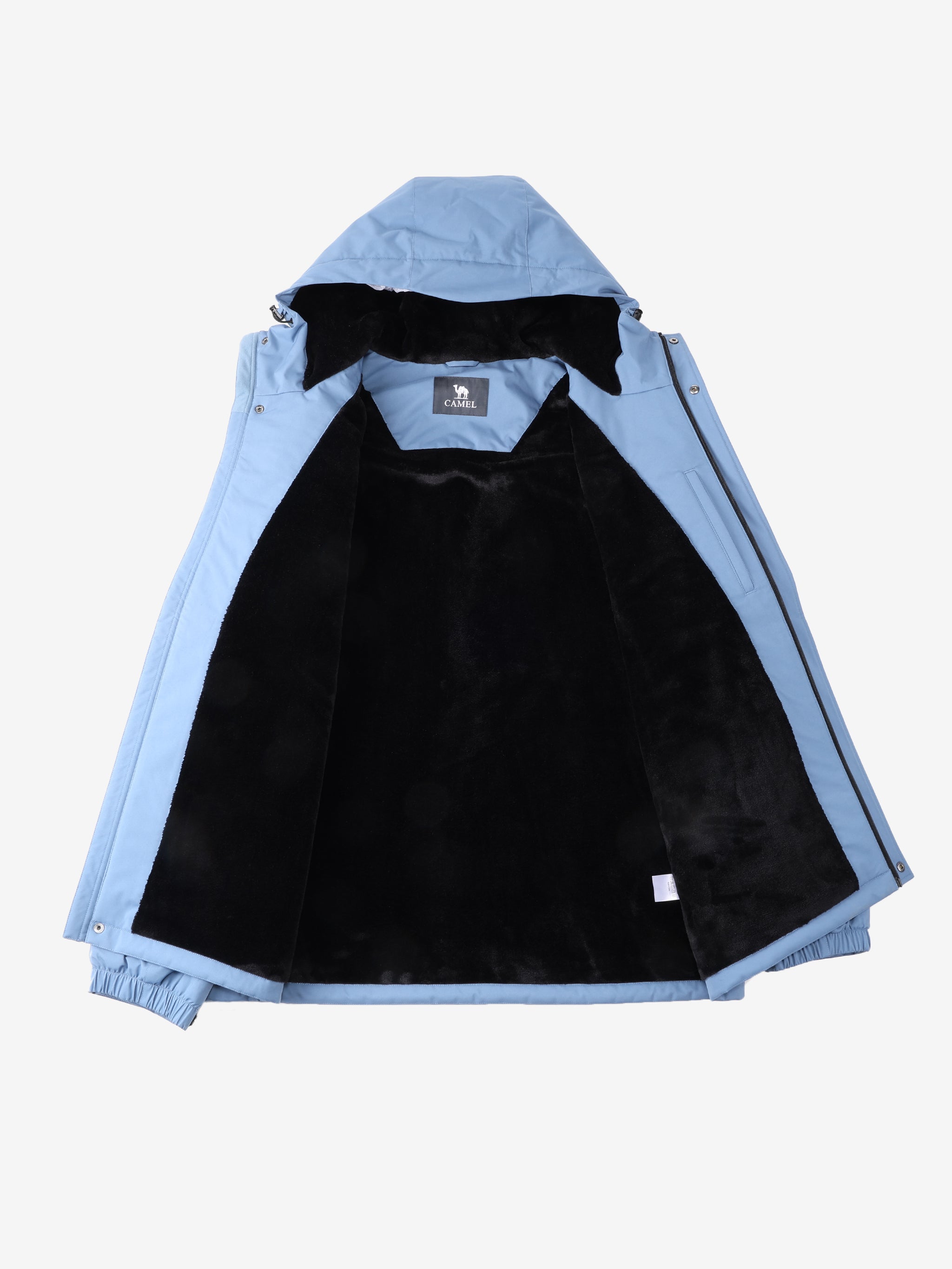 The inner of Camel Men’s Urban Edge TOPEAK-TEX® Insulated Jacket, wool lining, and rugged build for winter adventures.