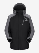 Camel Arctic Sentinel Elite 3-in-1 Jacket in black & gray color, extreme waterproof shell, eco Sorona® fleece liner for outdoors