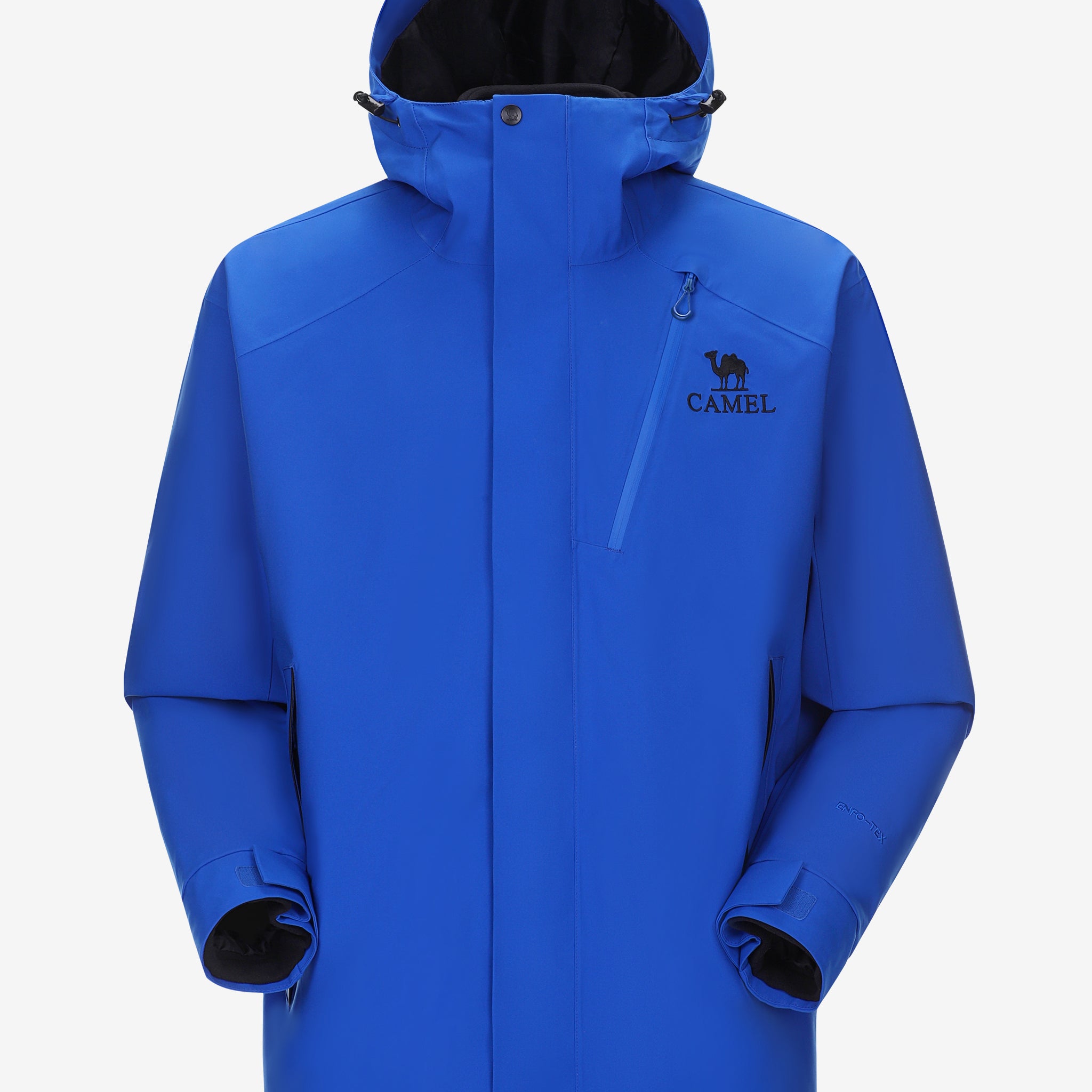 Camel Arctic Sentinel Elite 3-in-1 Jacket in blue color, extreme waterproof shell, eco Sorona® fleece liner for outdoors