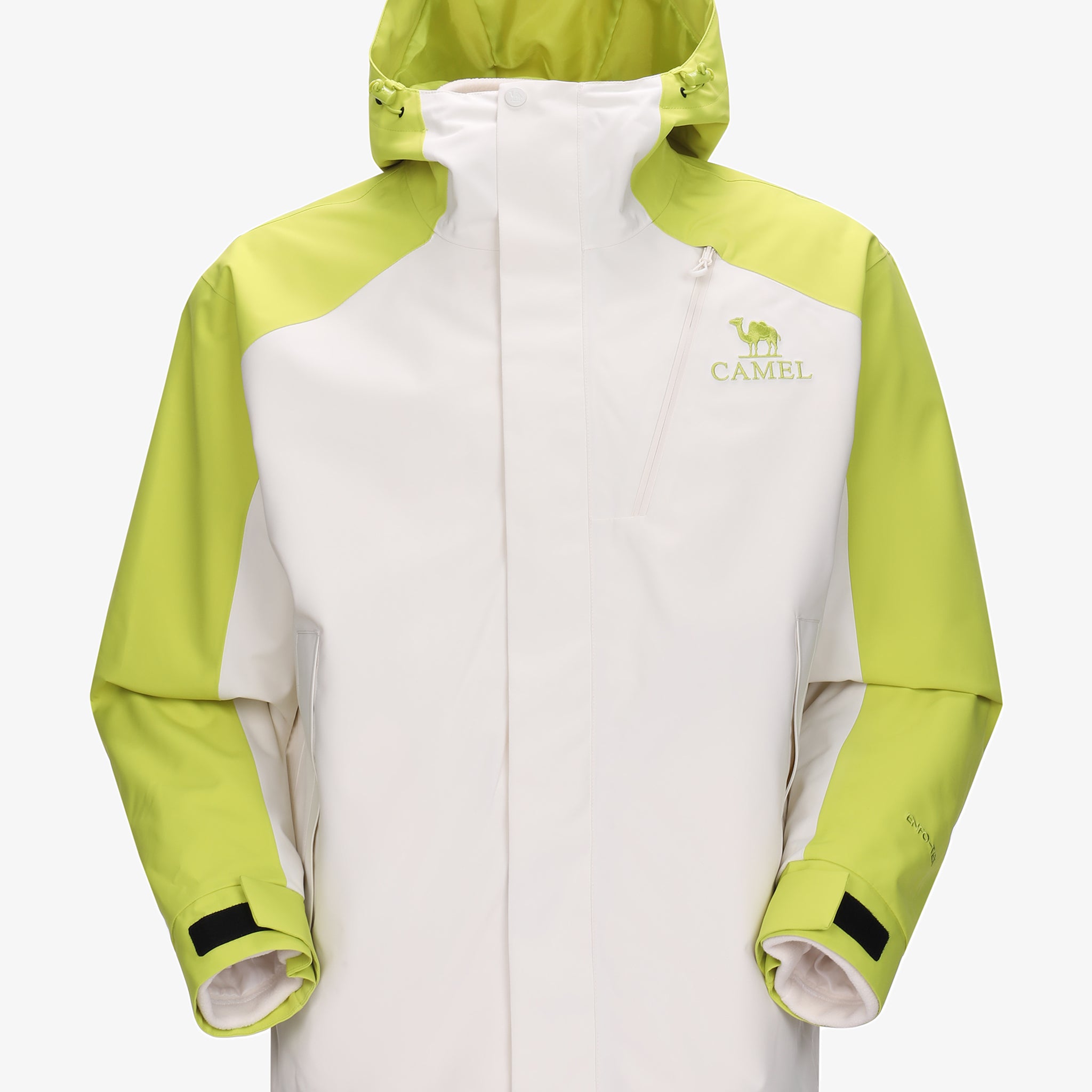 Camel Arctic Sentinel Elite Sorona® 3-in-1 Jacket in sky light green, extreme waterproof shell, eco fleece liner for outdoors
