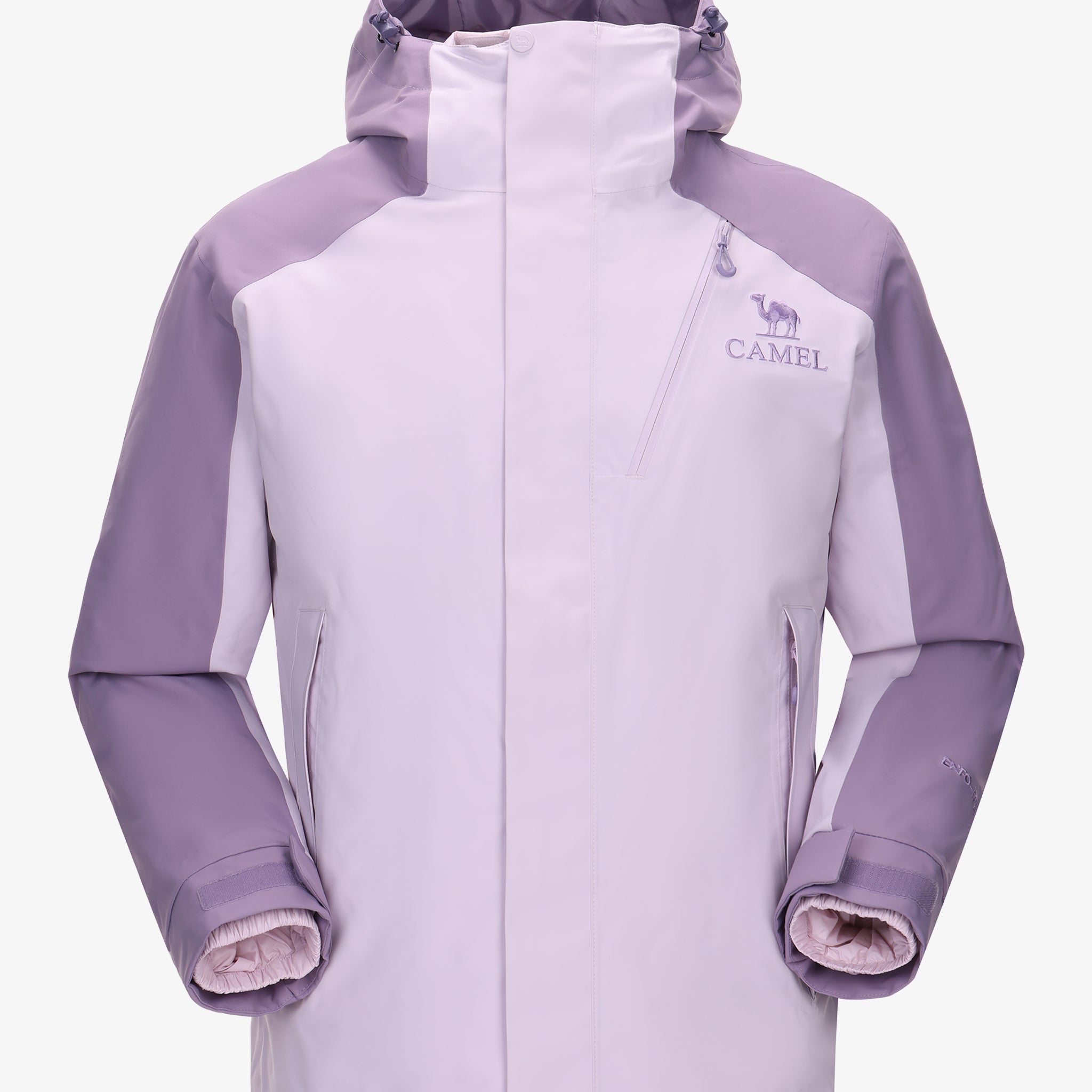 Camel Arctic Sentinel Elite Sorona® 3-in-1 Jacket in purple color, extreme waterproof shell, eco fleece liner for outdoors