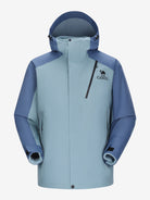 Camel Arctic Sentinel Elite 3-in-1 Jacket in sky blue color, extreme waterproof shell, eco Sorona® fleece liner for outdoors