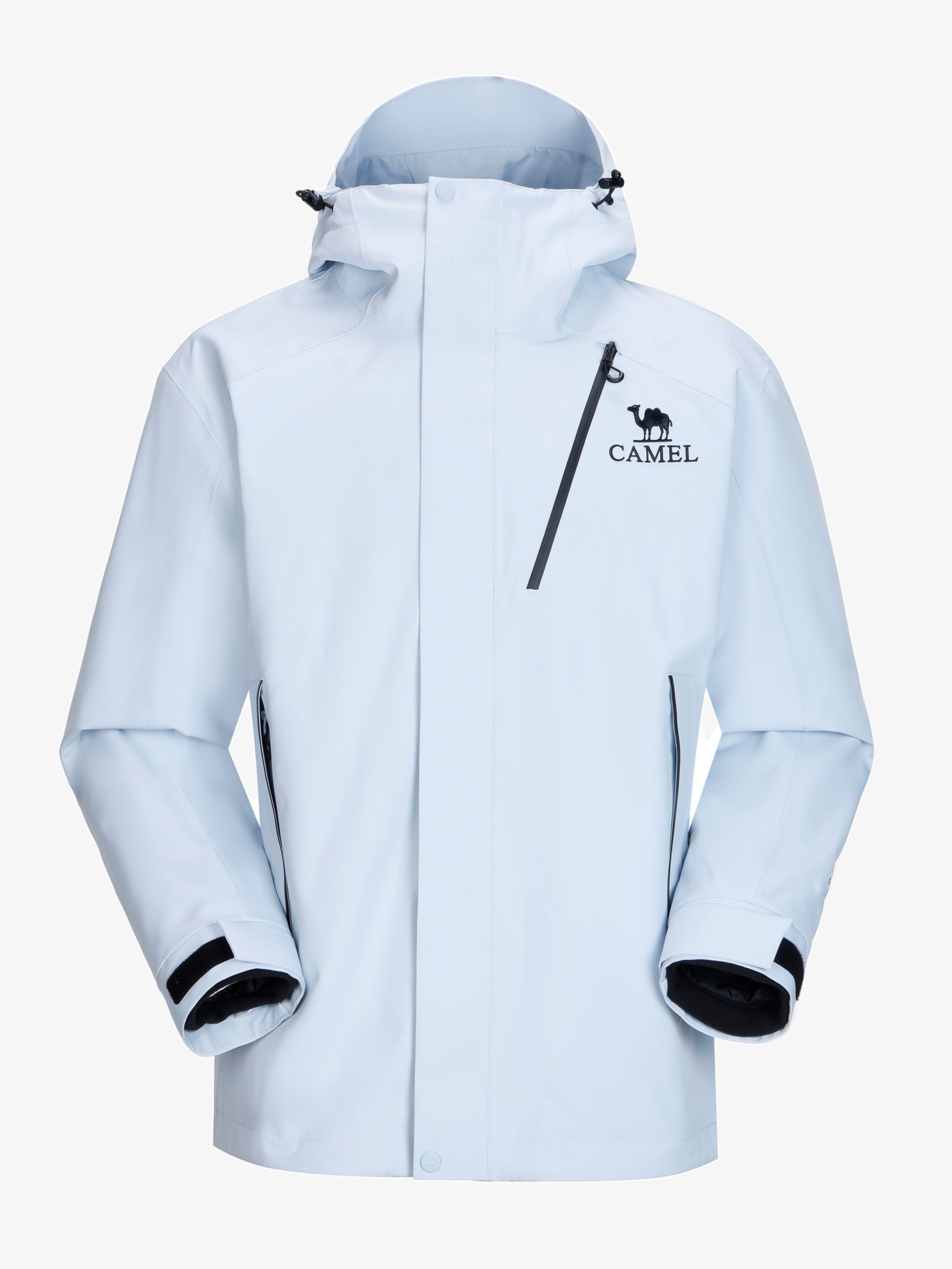 Camel Arctic Sentinel Elite Sorona® 3-in-1 Jacket in sky blue color, extreme waterproof shell, eco fleece liner for outdoors