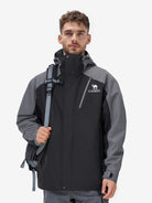 Front view of Camel Arctic Sentinel Elite 3-in-1 Jacket, extreme waterproof shell, eco Sorona® fleece liner for outdoors