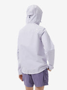 Back view of Camel Women’s Interstellar Lightweight Shell Jacket, highly waterproof, breathable, storm-ready hiking coat