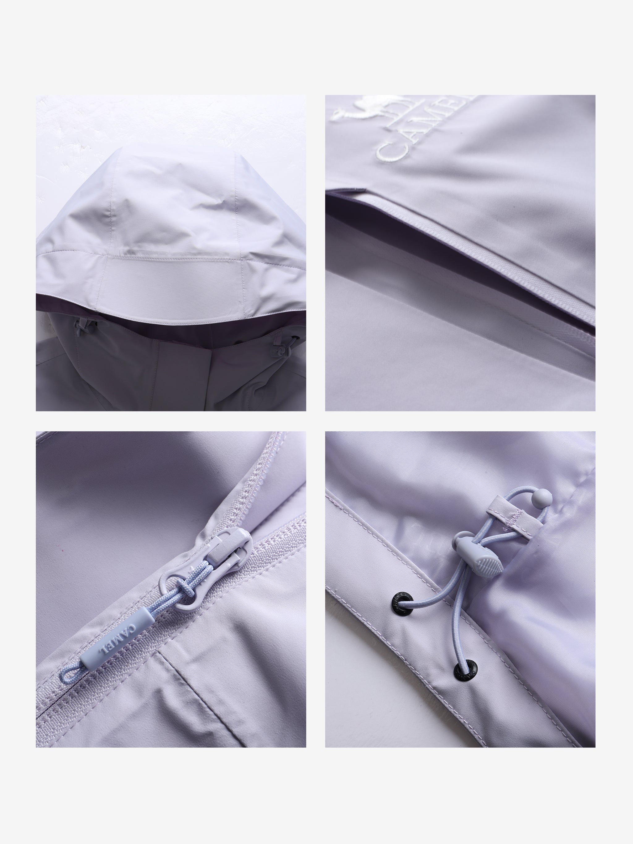 Details of Camel Women’s Interstellar Lightweight Shell Jacket, highly waterproof, breathable, storm-ready hiking coat