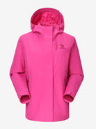 Camel Women’s Interstellar Lightweight Shell Jacket in pink color, highly waterproof, breathable, storm-ready hiking coat