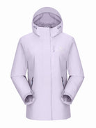Camel Women’s Interstellar Lightweight Shell Jacket in purple color, highly waterproof, breathable, storm-ready hiking coat