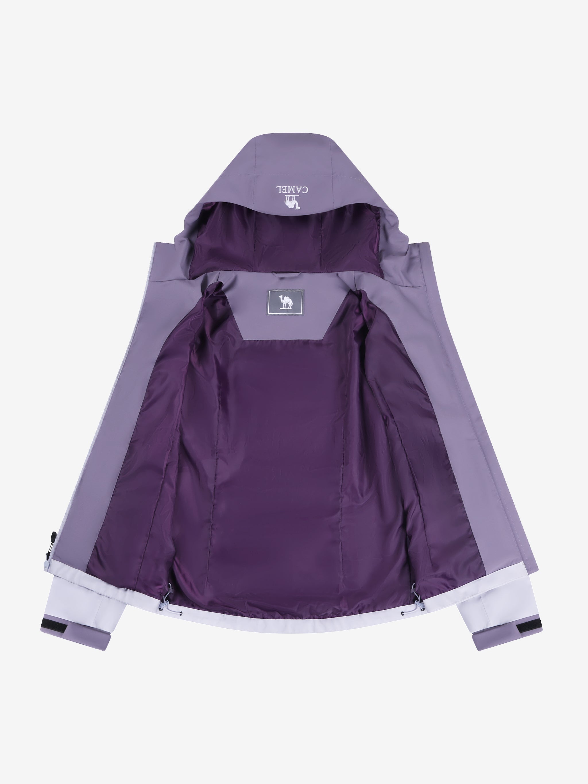 The inner of Camel Women’s Interstellar Traverse TOPEAK-TEX® Shell Jacket, breathable 3-layer waterproof outdoor protection