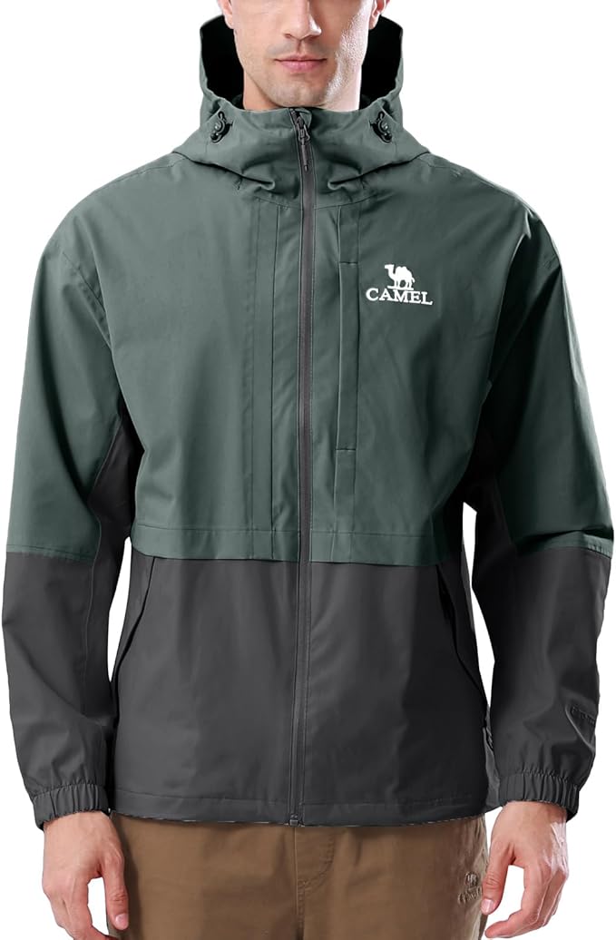 CAMEL Men's Rain Jacket