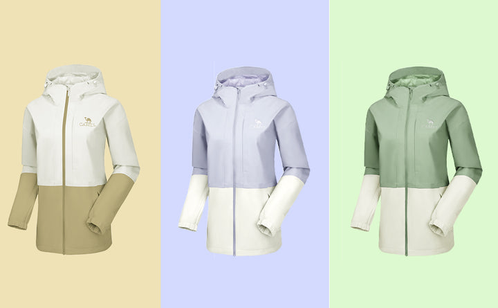 CAMEL Men's Waterproof Rain Jacket