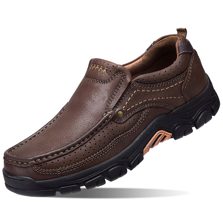 Men's loafersmokassin genuine leather is comfortable and suitable for travel, driving and outdoor activities