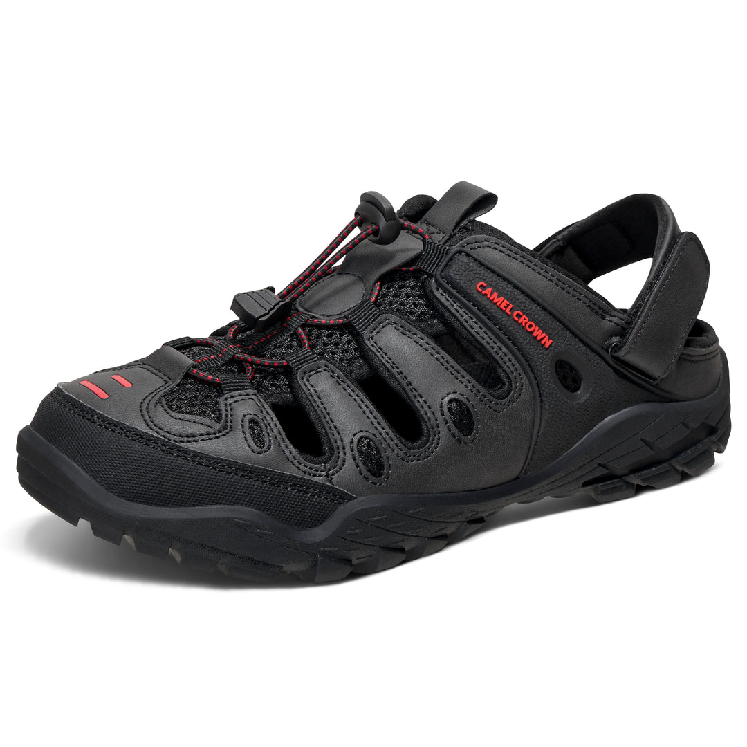 CAMELSPORTS Men's Hiking Sandals Outdoor Sport Closed Toe Walking Sandal Waterproof Non-Slip Summer Fisherman Beach Water Shoes