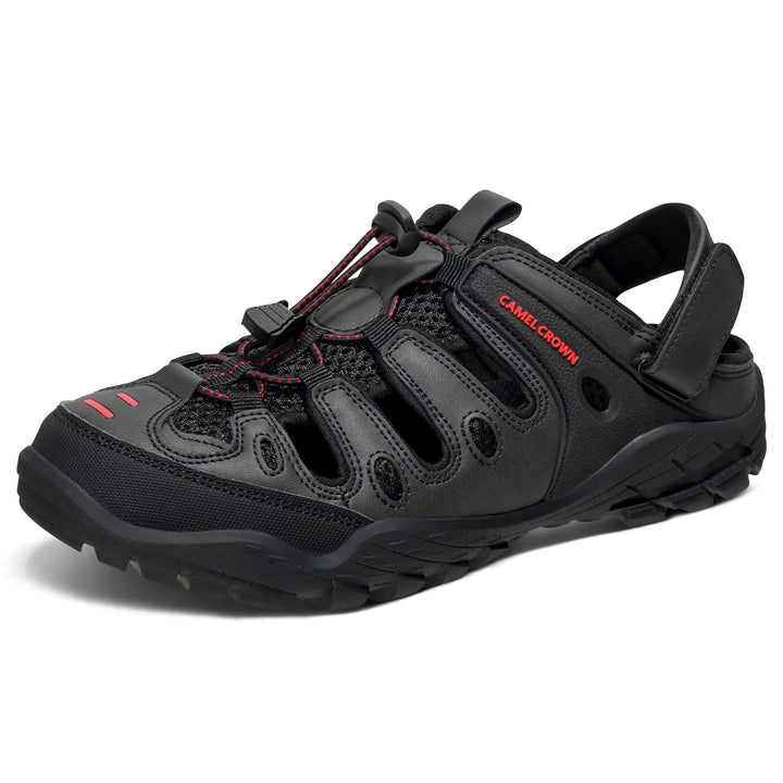 CAMELSPORTS Men's Hiking Sandals Outdoor Sport Closed Toe Walking Sandal Waterproof Non-Slip Summer Fisherman Beach Water Shoes