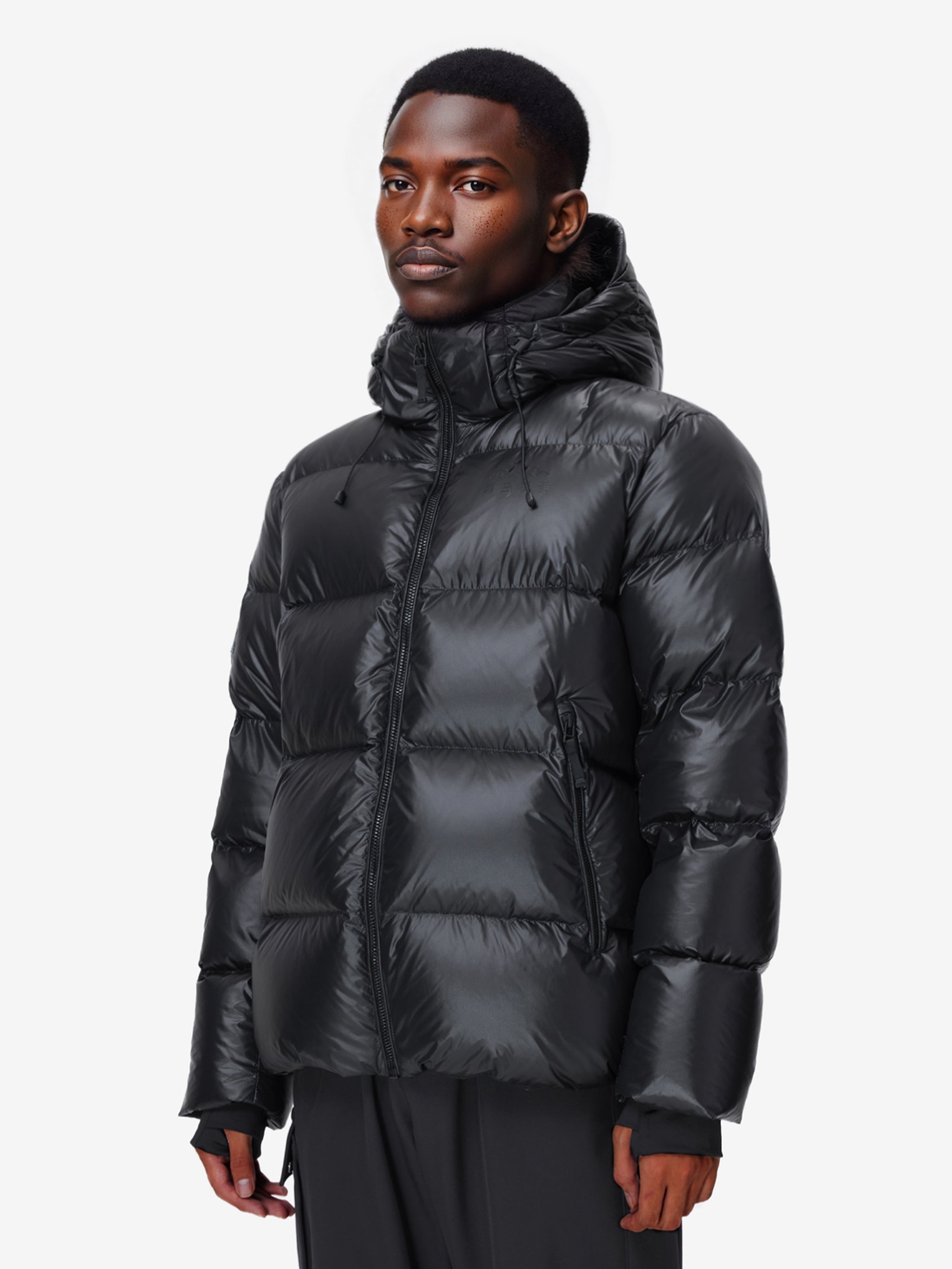 Cropped Siberian Goose Down Jacket