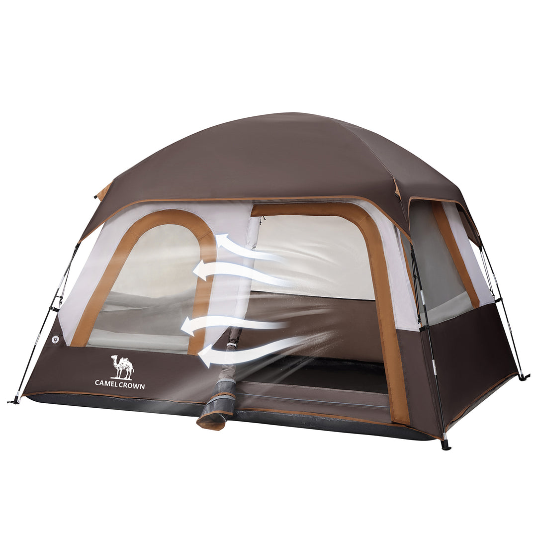 CAMEL CROWN 4/6 Person Tent Waterproof Lightweight Portable Backpacking Tent for Outdoor Camping Hiking