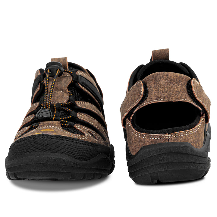 CAMELSPORTS Men's Hiking Sandals Outdoor Sport Closed Toe Walking Sandal Waterproof Non-Slip Summer Fisherman Beach Water Shoes