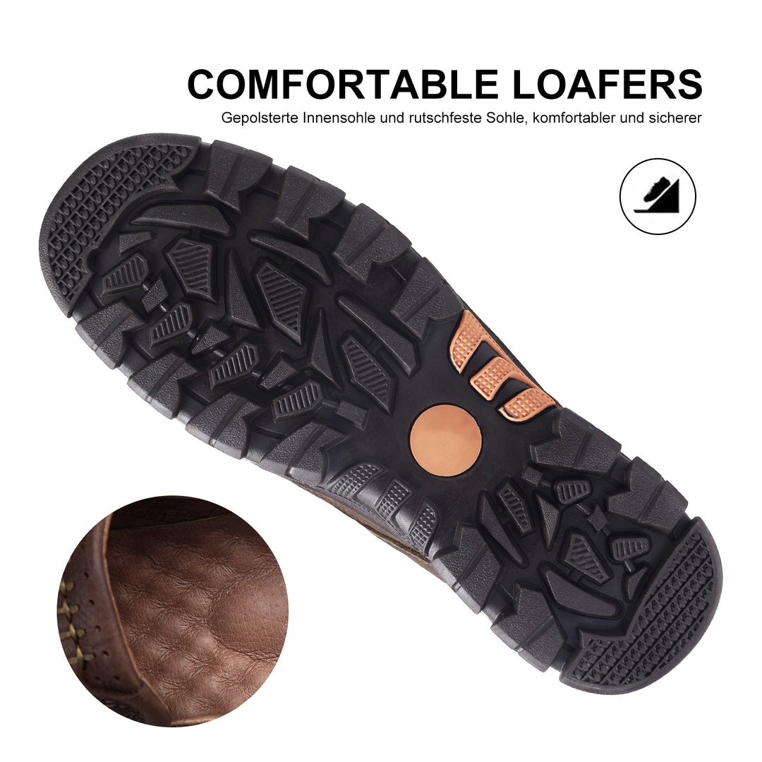 Men's loafersmokassin genuine leather is comfortable and suitable for travel, driving and outdoor activities