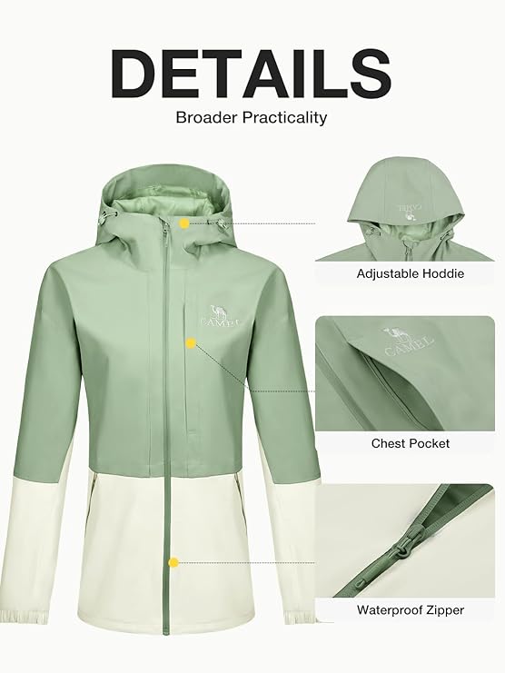 CAMEL Women's Waterproof Jacket