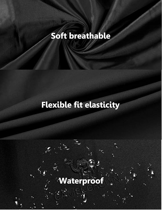 CAMELSPORTS Men Waterproof Softshell Jacket Windbreaker Hooded lightweight Rain Coat for Outdoor Hiking