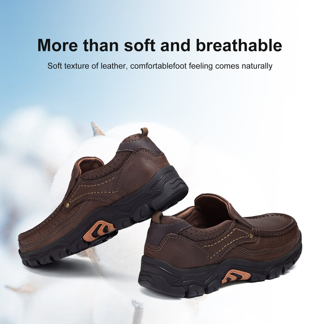 Men's loafersmokassin genuine leather is comfortable and suitable for travel, driving and outdoor activities