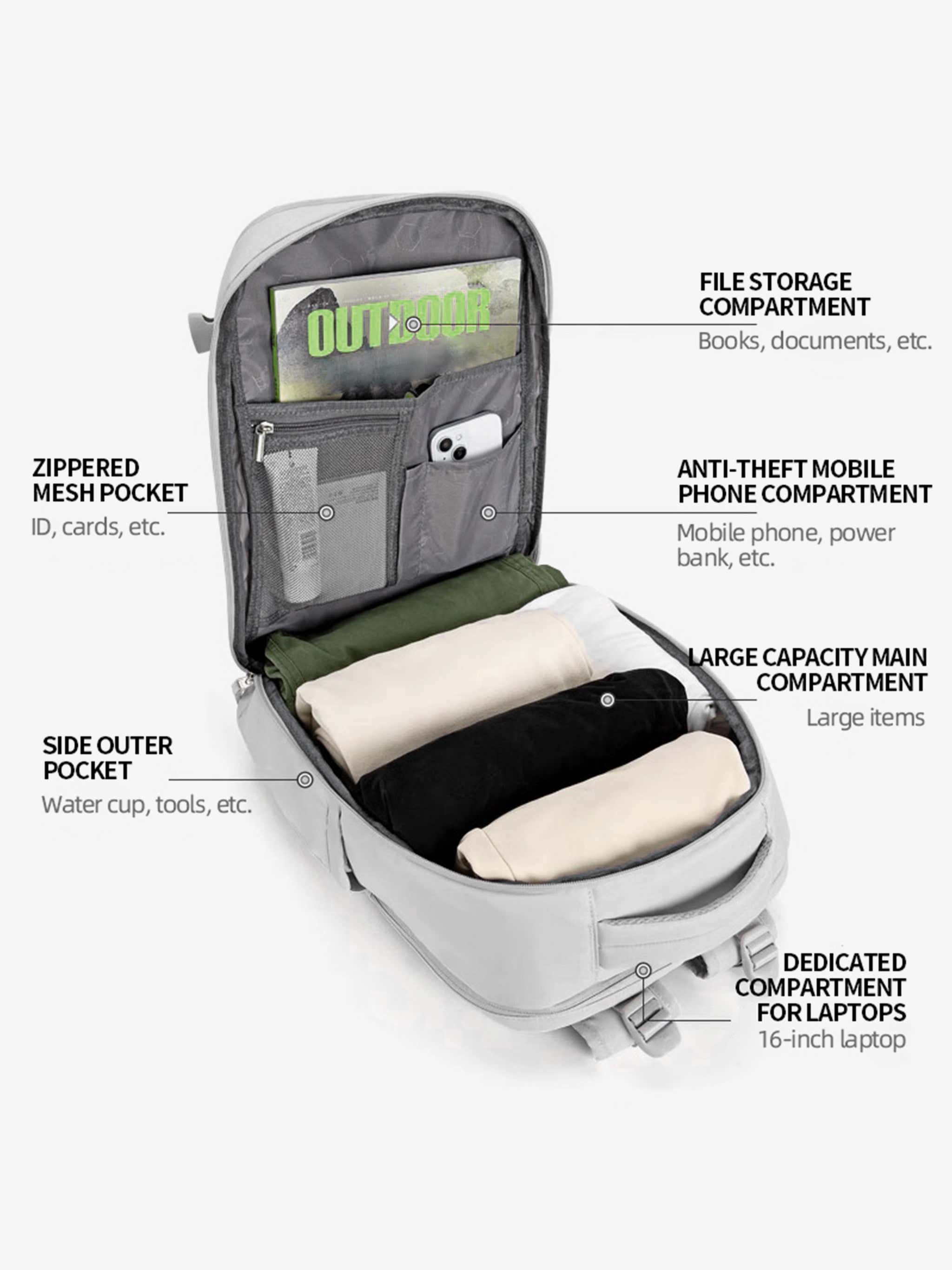 camel  Camel 25L Compartmentalized Commuter Backpack – camel outdoor