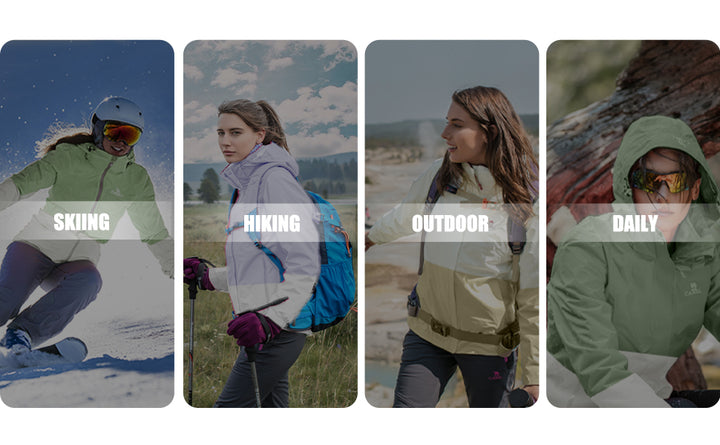 CAMEL Men's Waterproof Rain Jacket