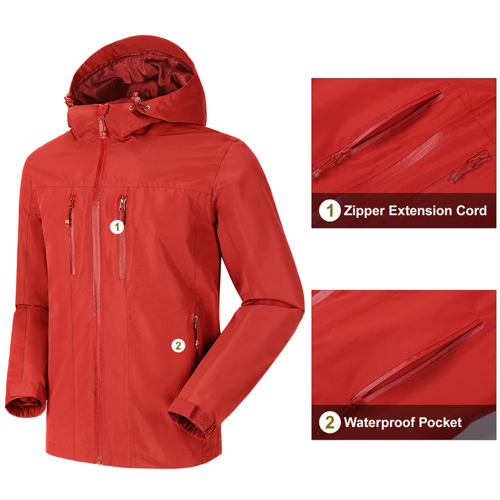 CAMEL CROWN Men's Waterproof Softshell Jacket