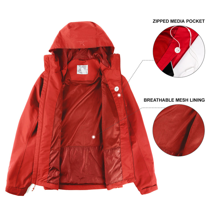 CAMEL CROWN Men's Waterproof Softshell Jacket