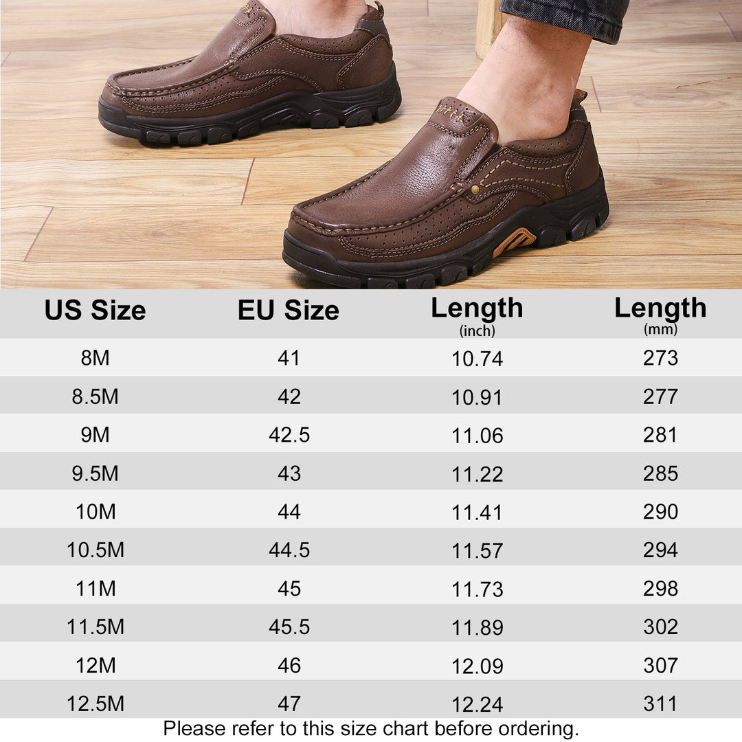 Men's loafersmokassin genuine leather is comfortable and suitable for travel, driving and outdoor activities