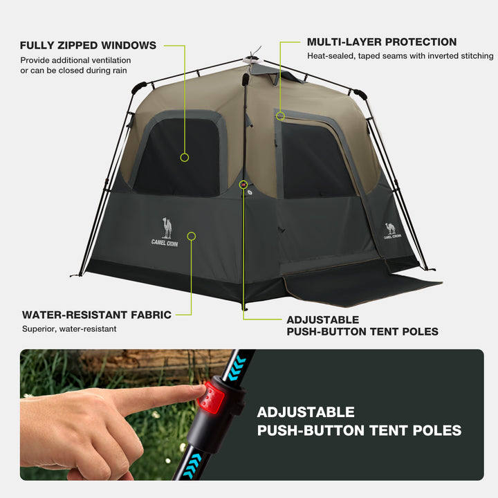 CAMEL CROWN 4-6 Person Instant Tents