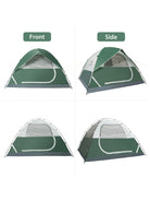 CAMEL CROWN 4-person dome camping tent, army green, view 20