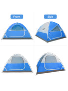 CAMEL CROWN 4-person dome camping tent, dark blue, view 11